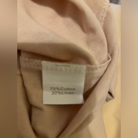 Beige Cotton and Linen Double-Breasted shirt - Picture 5 of 6